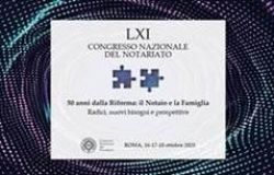 Roma, 61° Congresso Nazionale del Notariato, dal 16 al 18 ottobre