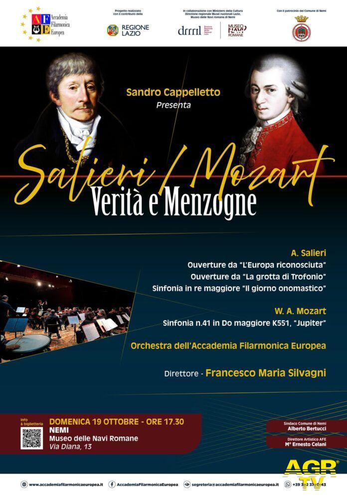 “Salieri/Mozart. Verità e Menzogne” al Museo delle Navi Romane locandina “Salieri/Mozart. Verità e Menzogne” al Museo delle Navi Romane locandina