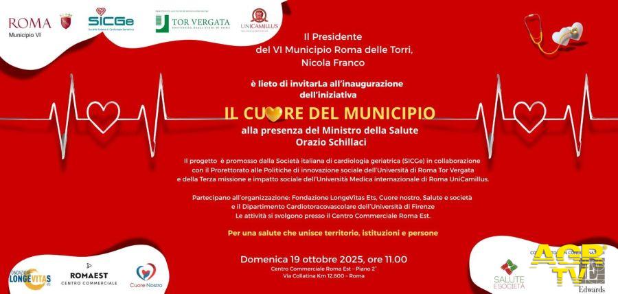“Il Cuore del VI Municipio”: inaugurato a Roma Est il progetto di prevenzione cardiovascolare per over 65 “Il Cuore del VI Municipio”: inaugurato a Roma Est il progetto di prevenzione cardiovascolare per over 65
