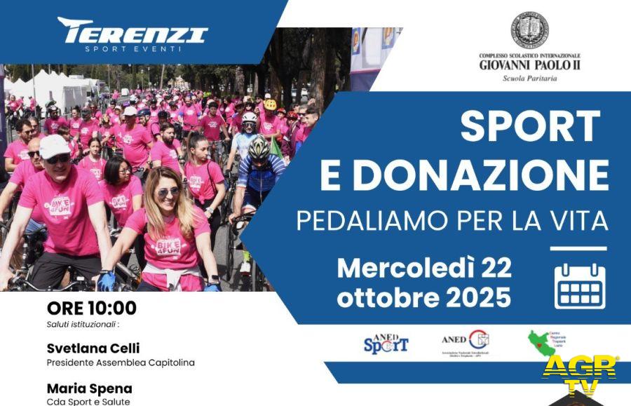 Sport e donazione pedaliamo per la vita locandina Sport e donazione pedaliamo per la vita locandina