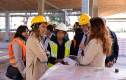 Casalpalocco, sopralluogo di Gualtieri alla nuova scuola dell'infanzia Tullia Zevi