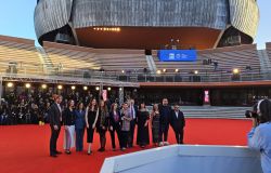 Lo staff di corpo libero sul red parket della festa del cinema di Roma foto da comunicato stampa Lo staff di corpo libero sul red parket della festa del cinema di Roma foto da comunicato stampa