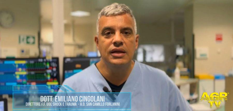 dottor Emiliano Cingolani, direttore dell’unità “Shock e Trauma” Ospedale San Camillo dottor Emiliano Cingolani, direttore dell’unità “Shock e Trauma” Ospedale San Camillo