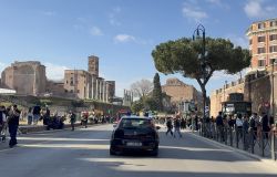 Carabinieri intervenuti su via dei Fori Imperiali Carabinieri intervenuti su via dei Fori Imperiali