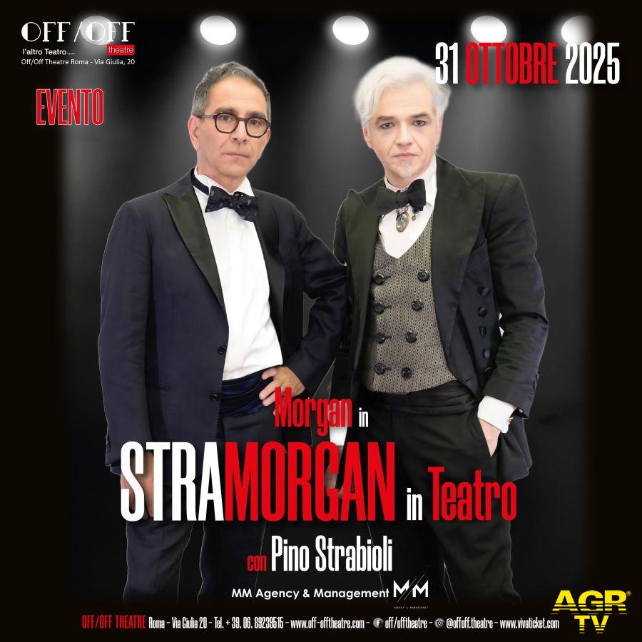 Morgan in “StraMorgan in Teatro” con Pino Strabioli Foto da Comunicato Stampa Morgan in “StraMorgan in Teatro” con Pino Strabioli Foto da Comunicato Stampa