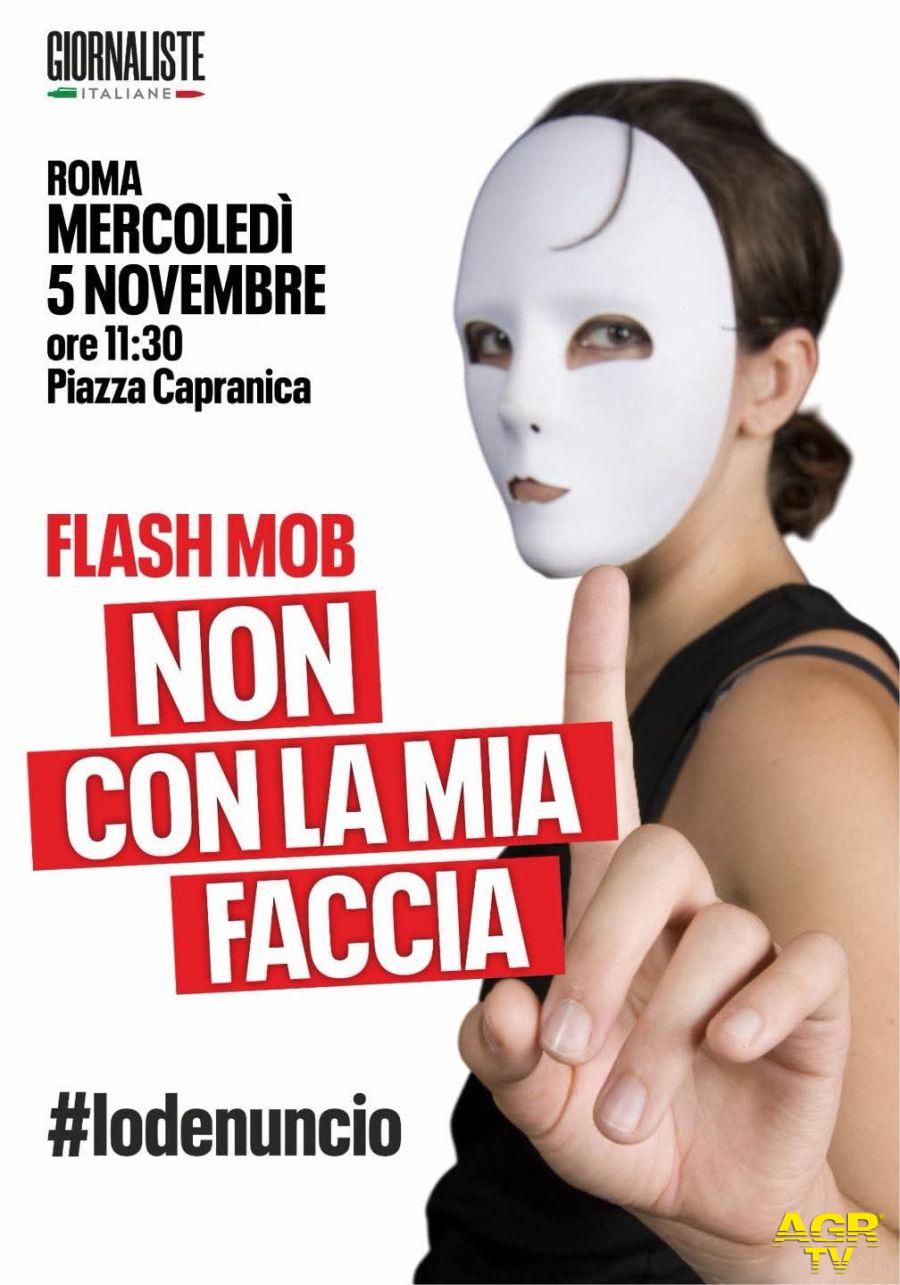 LOCANDINA FLASH MOB GIORNALISTE ITALIANE LOCANDINA FLASH MOB GIORNALISTE ITALIANE