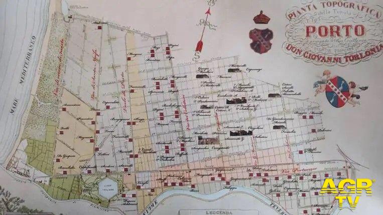 Bottega del Tempo pianta topografica Porto post bonifica Bottega del Tempo pianta topografica Porto post bonifica