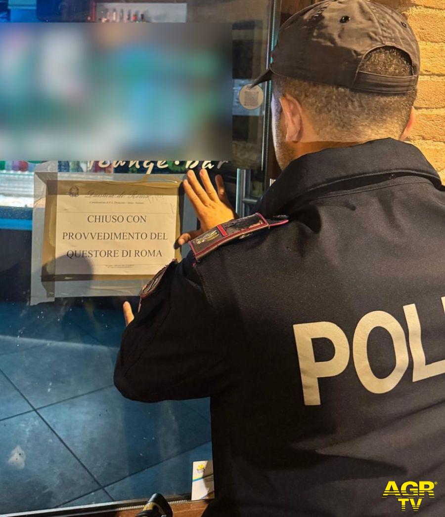 Polizia Nettuno locale sotto sequestro Polizia Nettuno locale sotto sequestro