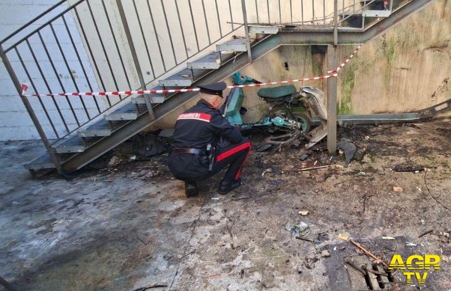 Carabinieri scoperta officina meccanica abusiva