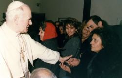 Visita di Papa Giovanni Paolo  II alla Chiesa di San Benedetto fuori le mura (Roma Ostiense) 14/02/1988