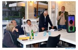 Presentazione ostia tra rovine ed onde il presidente Falconi