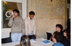 presentazione Ostia tra rovine ed ionde i ragazzi intervenuti