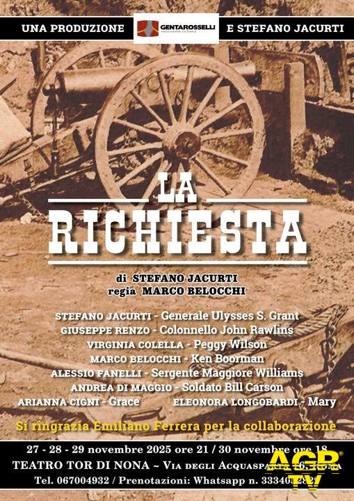 La Richiesta teatro Tor di Nona La Richiesta teatro Tor di Nona