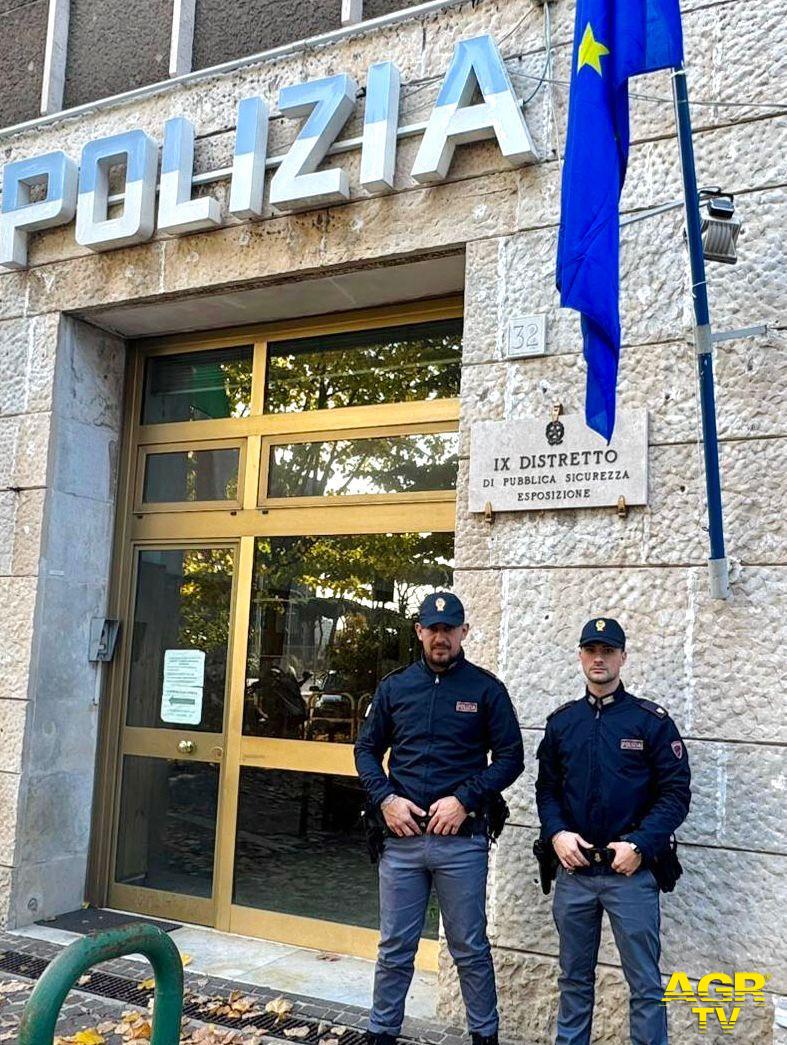 Polizia i due agenti del IX Distretto intervenuti con grande coraggio