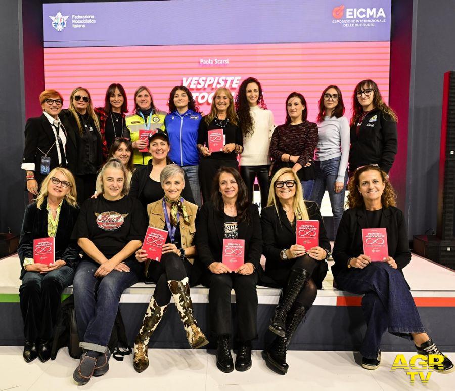 alcune protagoniste del libro VESPISTE E MOTOCICLISTE