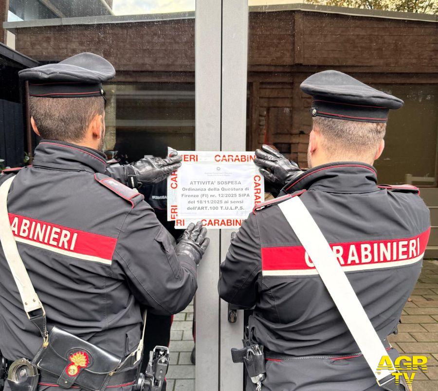 Carabinieri. Barberino di Mugello: discoteca chiusa per 15 giorni per motivi di ordine e sicurezza pubblica