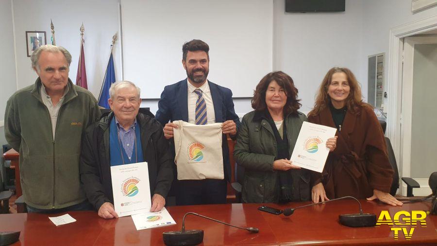 mercati biologici presentazione iniziativa a sin: Mattiuzzo, Caliendo, Ninci e Della Valle,