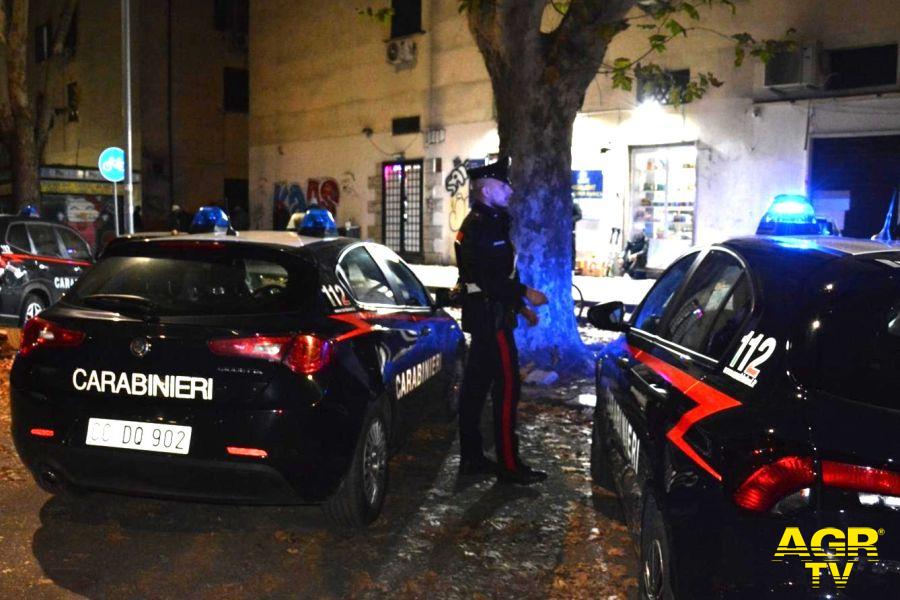 Carabinieri i militari intervenuti a Cinecittà Carabinieri i militari intervenuti a Cinecittà