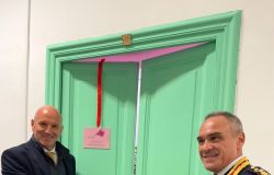 Taglio del nastro, Questore Massucci e dirigente commissariato Ricciardi