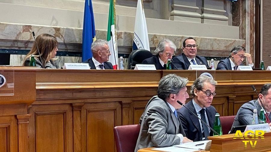 Nella foto Claudio Durigon S.S. al Ministero del lavoro e delle politiche sociali - Renato Brunetta presidente del CNEL - Massimiliano Maselli - Assessore della Regione Lazio Credits photo @Cdurso