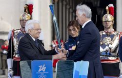 (AGR) Partita dal Quirinale la Fiamma Olimpica, destinazione Cortina