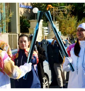 (AGR) Fiaccola olimpica, da Ostia a Viterbo, il viaggio è iniziato tra gli applausi