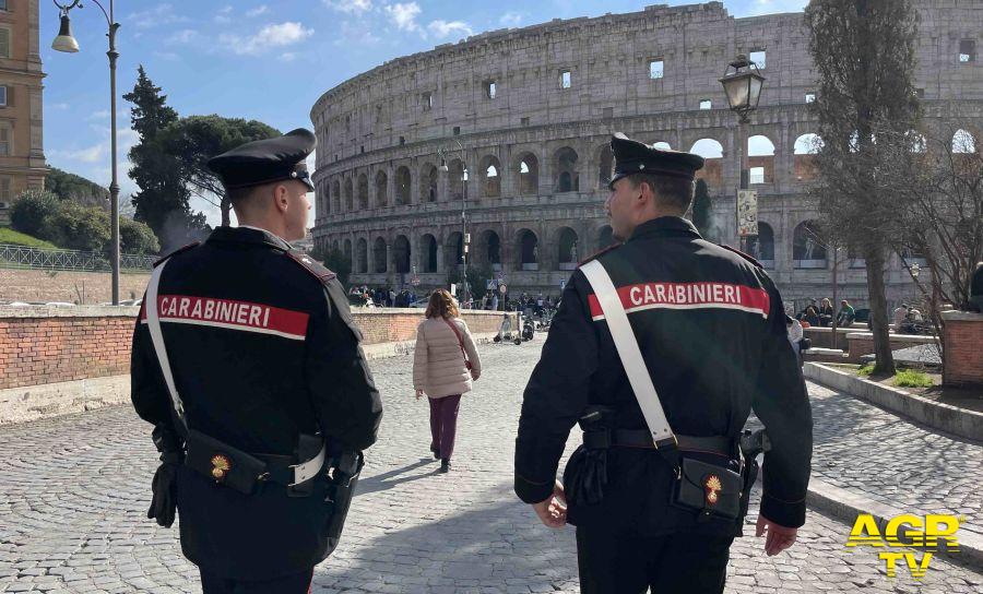 Carabinieri controlli centro storico ed area Termini
