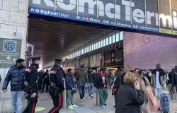 Carabinieri controlli centro storico ed area Termini