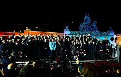 accensione piazza del popolo