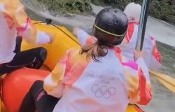 La Fiaccola olimpica alla Cascata delle Marmore