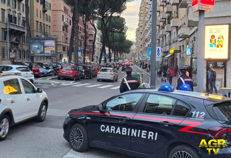 Carabinieri Parioli intervenuti luogo ferimento Carabinieri Parioli intervenuti luogo ferimento