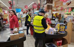 I volontari in azione