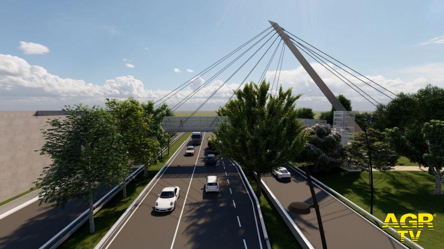 Sovrappasso pedonale foto da comunicato stampa Sovrappasso pedonale foto da comunicato stampa