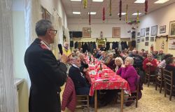 (AGR) Labico, anziani al pranzo di Natale con i Carabinieri, tra una portata e l'altra, anche dritte antitruffa