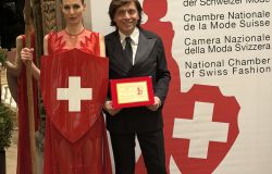 (AGR) Anton Giulio Grande protagonista dell'evento a Lugano della Camera Nazionale della Moda Svizzera