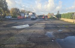L'area dove verrà realizzato nuovo parcheggio di Dragona