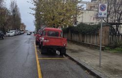 nuovi stalli sosta vigili del fuoco Ostia