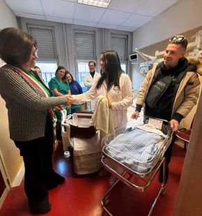 (AGR) Roma, ecco Benedetta, la prima nata del 2026 (AGR) Roma, ecco Benedetta, la prima nata del 2026