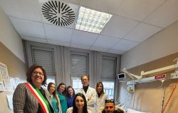 Primo nato 2026 Barbara Funari con i genitori di Benedetta