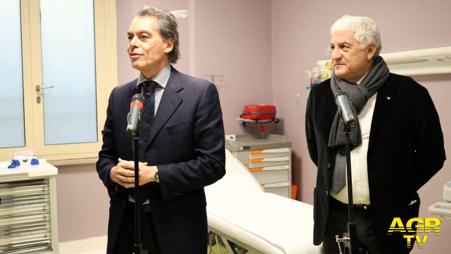 Assessore regionale all’Inclusione sociale e ai Servizi alla persona Massimiliano Maselli e  Direttore Generale della ASL Roma 1, Giuseppe Quintavalle