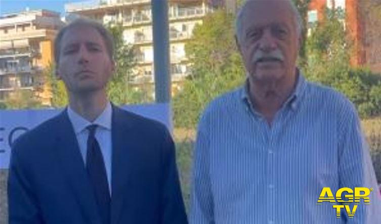Il consigliere comunale Francesco Carpano e il il segretario del Municipio X Renzo Pallotta (Forza Italia)