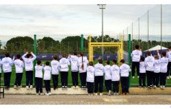 Ostia Mare San Marino fasi di giuoco i bambini della scuola calcio foto Pino Rampolla