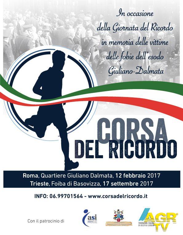 Corsa del ricordo, il 12 febbraio a Roma