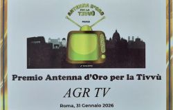AGRTV il Premio Antenna d’Oro per la Tivvù 2026