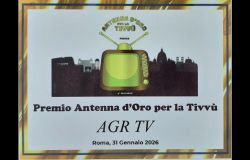 AGRTV premiata in Campidoglio | Antenna d’Oro per la Tivvù 2026