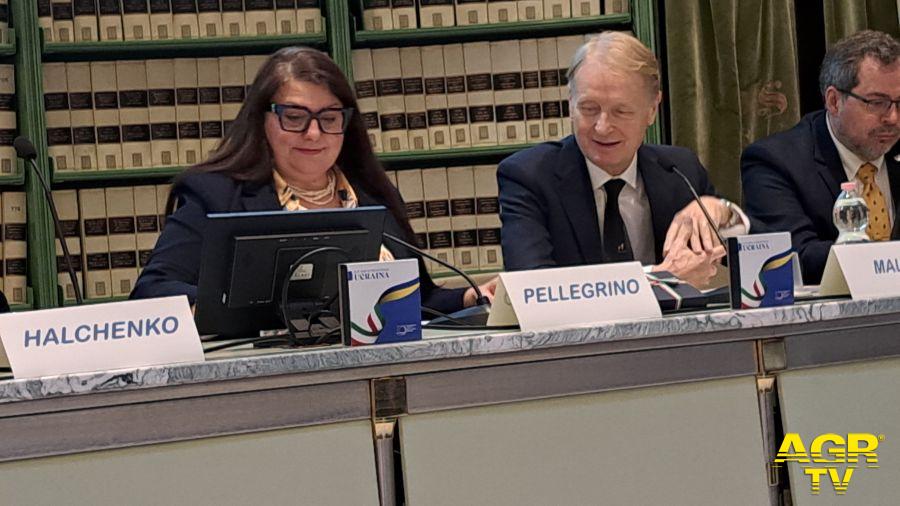 La senatrice di Fratelli d’Italia Cinzia Pellegrino e Lucio Malan, presidente dei senatori di FdI