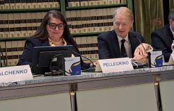 La senatrice di Fratelli d’Italia Cinzia Pellegrino e Lucio Malan, presidente dei senatori di FdI