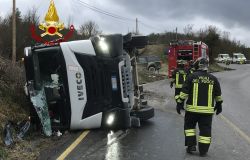 Incidente a Barberino del Mugello tra due mezzi pesanti