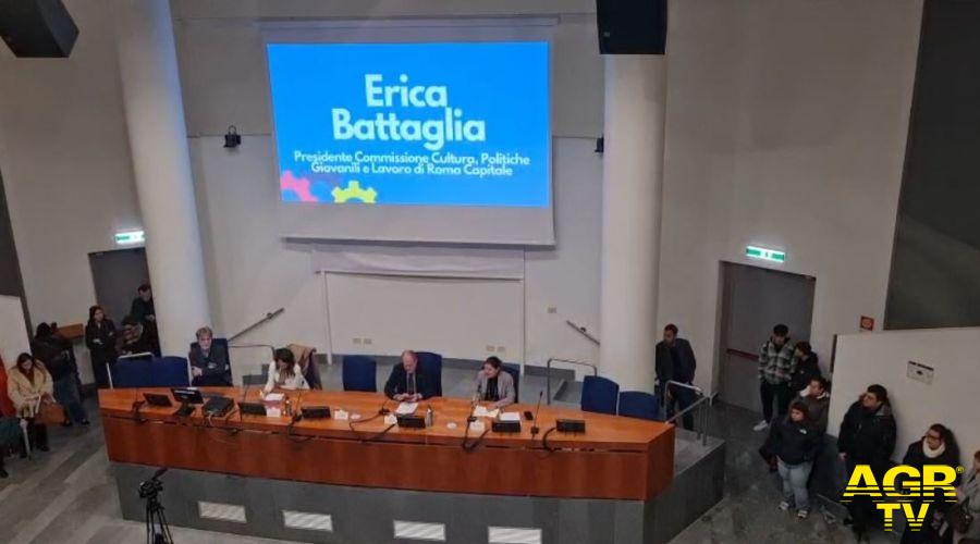 Erica Battaglia, Presidente della Commissione Cultura, Politiche Giovanili e Lavoro di Roma Capitale