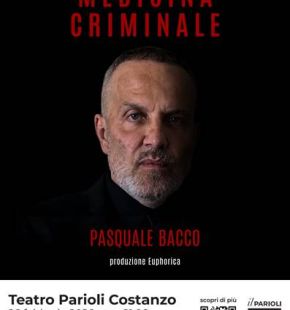 Roma, teatro Parioli debutta il 26 febbraio Medicina Criminale con Pasquale Bacco Roma, teatro Parioli debutta il 26 febbraio Medicina Criminale con Pasquale Bacco